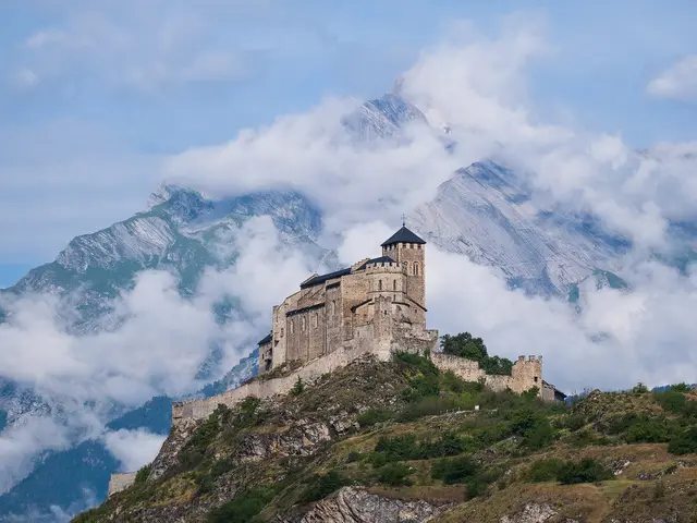 Vista de Valais, Suiza