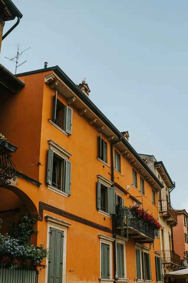 Vista de Calabria, Italia