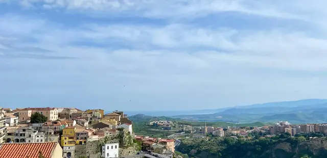 Vista de Calabria, Italia