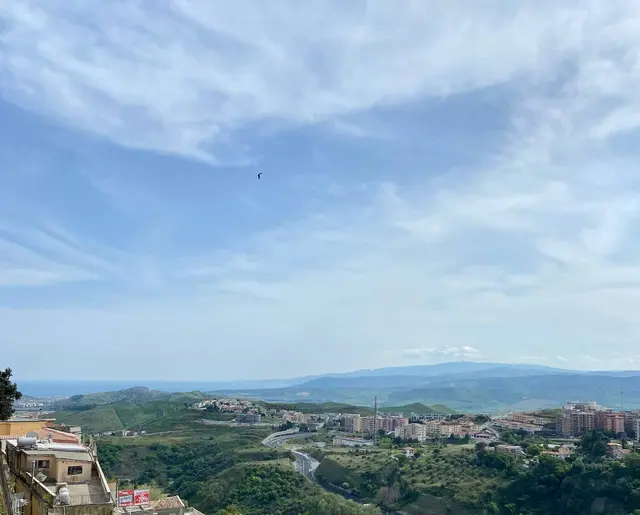 Vista de Calabria, Italia
