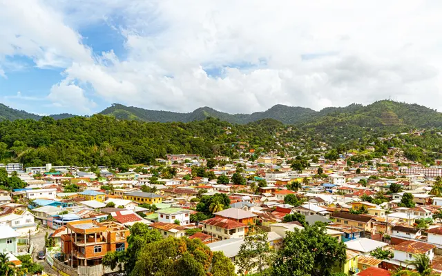 Vista de Caribe oriental, Dominica