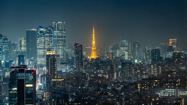 Vista de Tokio, Japón