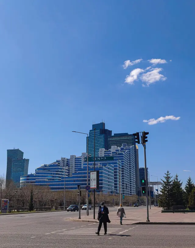 Vista de Astana Hub, Kazajistán