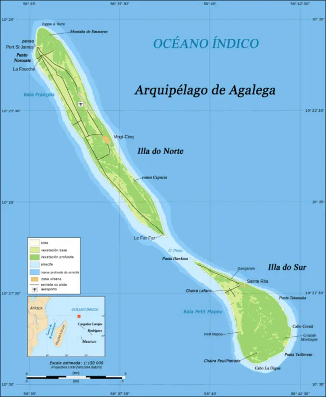 Vista de Isla de Mauricio, Mauricio